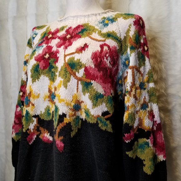 Jennifer Reed VTG Hand Knit Cottagecore Sweater - Picture 2 of 4